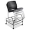 Officesource Tower Collection Stackable Side Chair with Chrome Frame SC1400BK - alternate 2